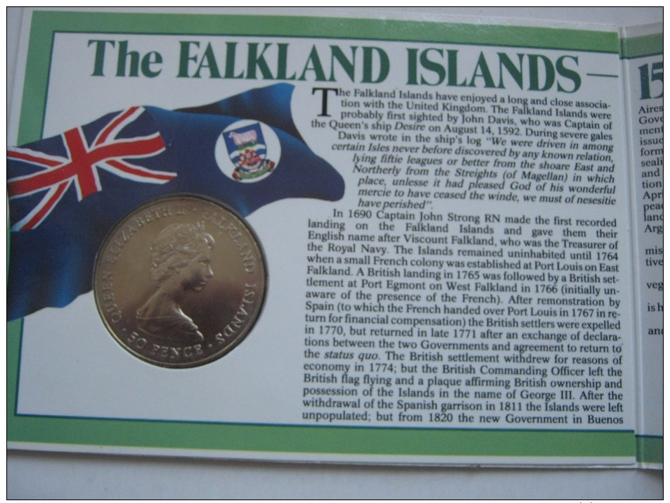 FALKLAND ISLANDS 1983 150th Anniversary 1833-1983 Crown 50 Pence Presentation Pack UNC - Falkland