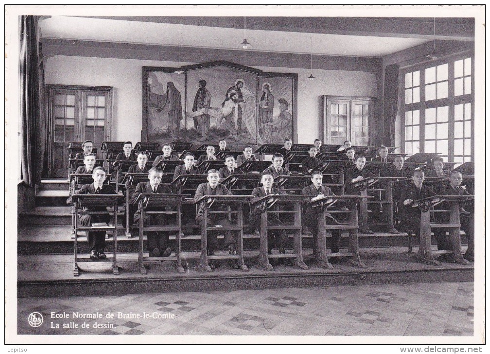 BRAINE-le-Comte    Ecole Normale  Nels  "La Salle De Dessin " Non-écrite         Voir Scans - Braine-le-Comte