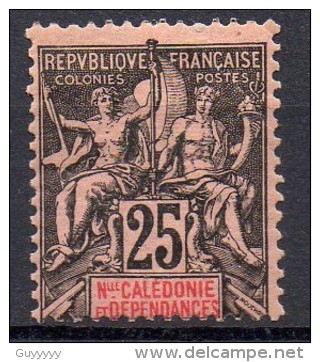 Nouvelle-Calédonie - 1892 - N° Yvert : 48 * - Neufs