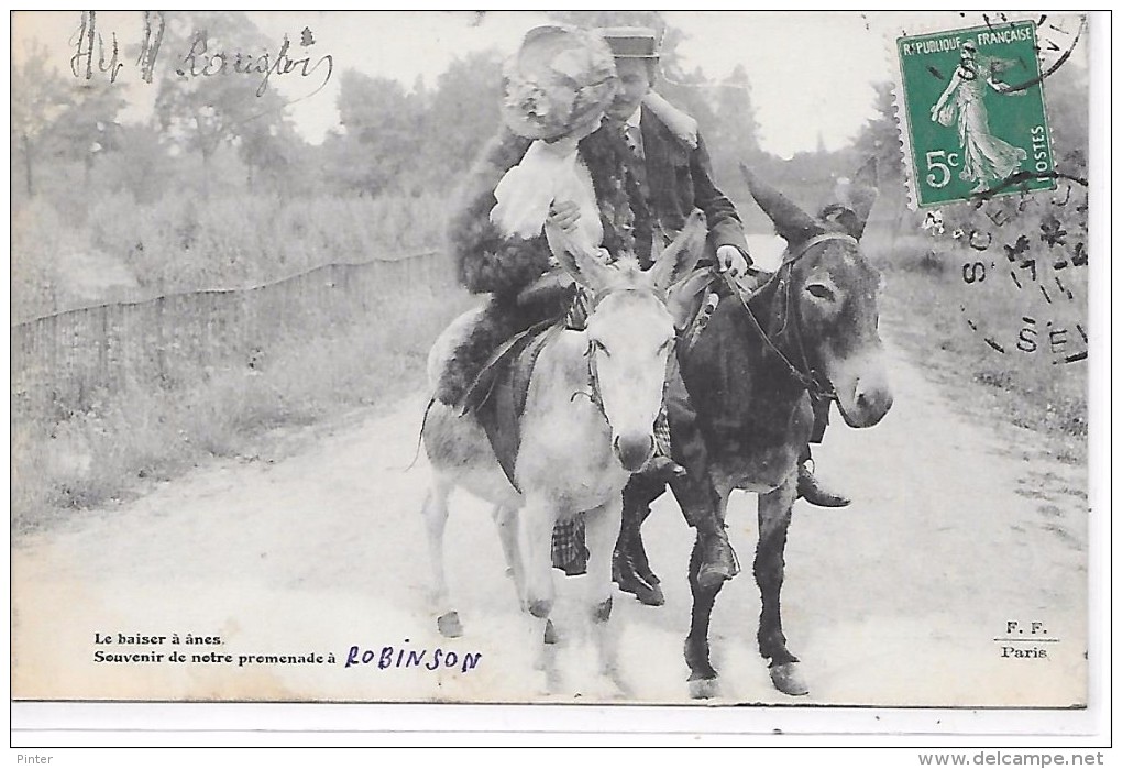 ANE - Le Baiser à Anes - Souvenir De Notre Promenade à Robinson - Anes