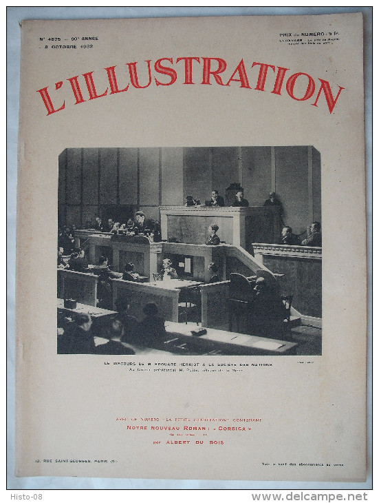 L'ILLUSTRATION : 1932 : ANNAM..HINDENBURG..INNONDATIONS COTE D'AZUR.GROENLAND..HAMBOURG..BRETAGNE.AVIATION..Etc.. - L'Illustration