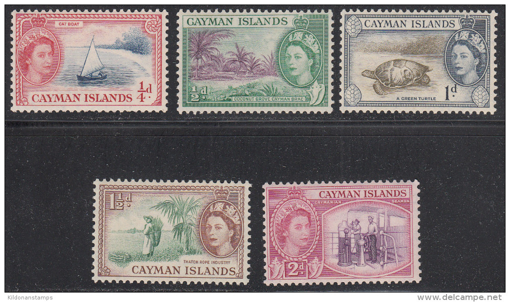 Cayman Islands 1953-62 Mint Mounted, Sc# ,SG 148-152 - Cayman Islands