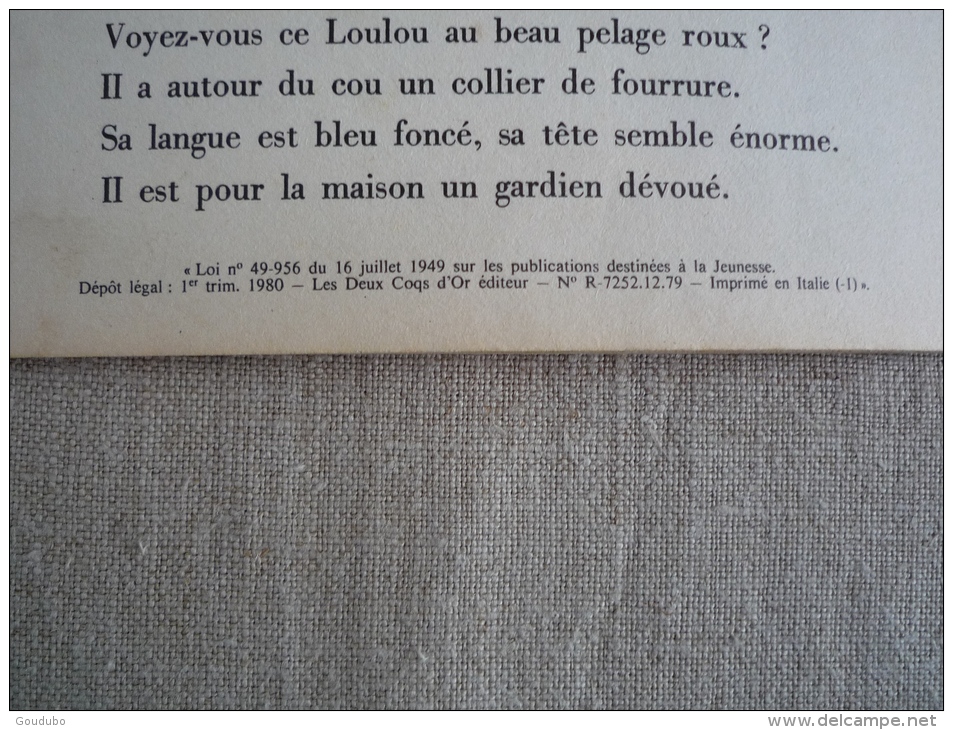 Le petit livre des chiens N. Jones T. Gergely Un petit livre d'argent 330 Deux coqs d'or 1980. Voir photos.