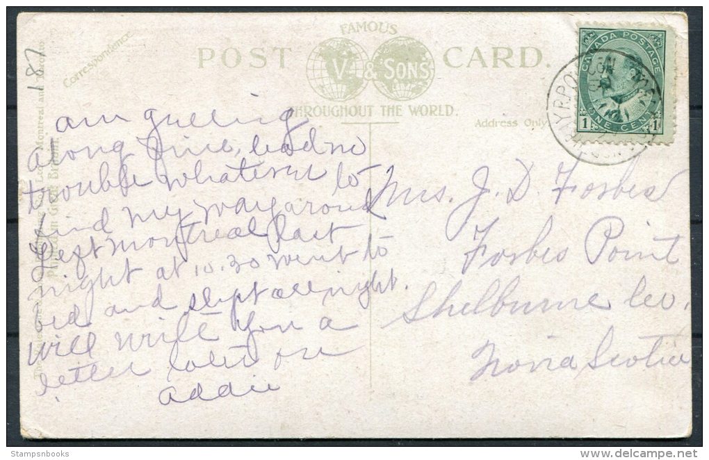 Canada 3 X Edwardian Postcards Railway Postmarks - Lettres & Documents