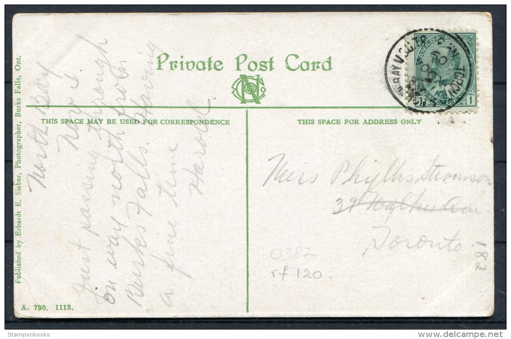 Canada 3 X Edwardian Postcards Railway Postmarks - Brieven En Documenten