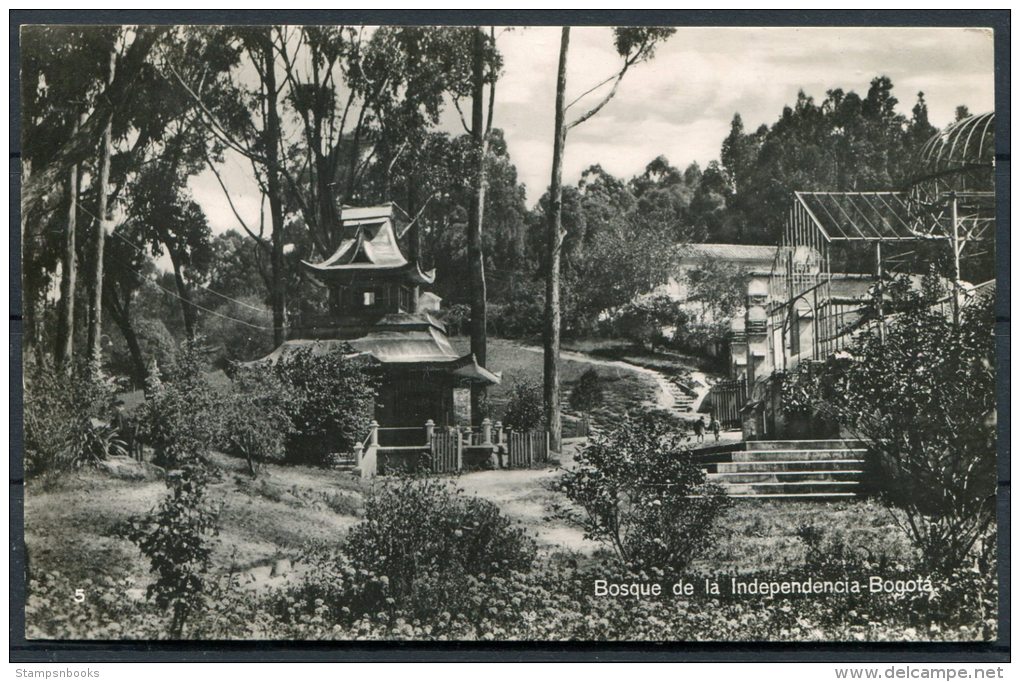 1932 Colombia Bogota RP Postcard - Uccle Belguim - Colombia