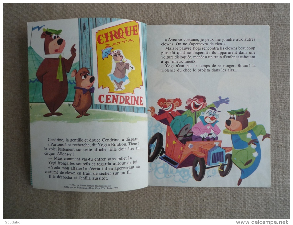 Yogi Au Cirque Hanna-Barbera, H. Pratt, A. White Un Petit Livre D'or 378 2 Coqs D'or 1978. Voir Photos. - Andere & Zonder Classificatie