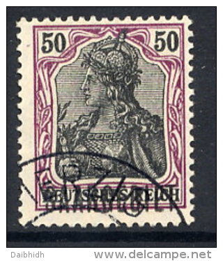 SAAR 1920 (April) Overprint  On 50 Pfg. On Scarcer Paper , Used  Michel 38y - Used Stamps