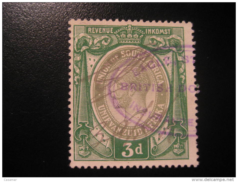 3 D Unie Van Suid Afrika Union Of South Africa Stamp Revenue Inkomst British Colonies Area GB - Postage Due