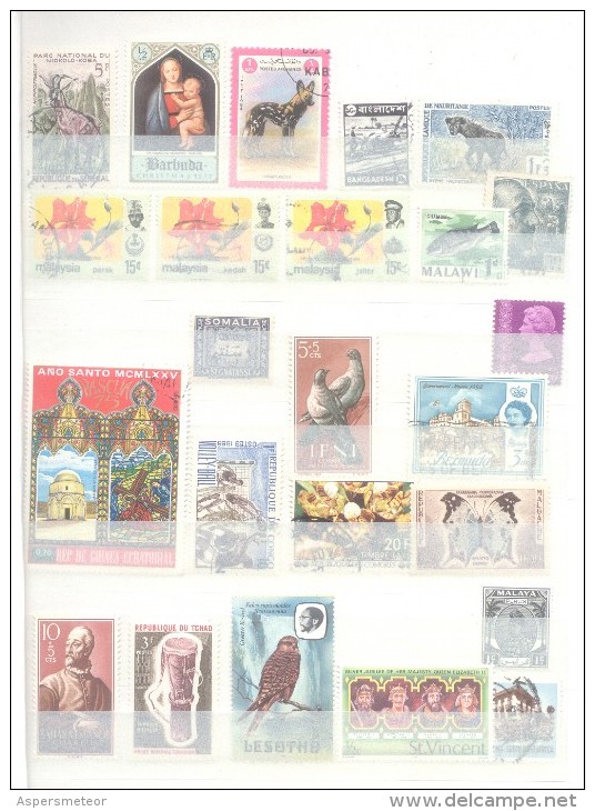 200 DIFFERENT STAMPS FROM 200 DIFFERENT COUNTRIES - 200 ESTAMPILLAS DIFERENTES DE 200 PAISES DIFERENTES - Sammlungen (ohne Album)