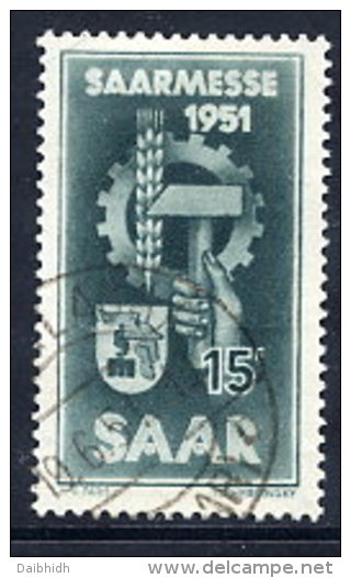 SAAR 1950  1951 Saar Fair, Used.  Michel 306 - Usati