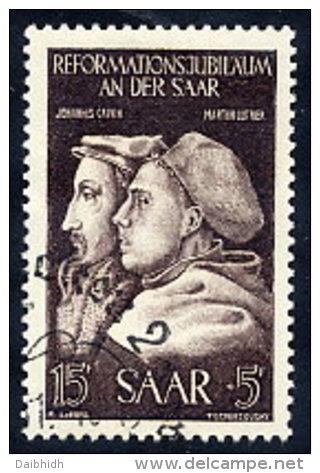 SAAR 1951 Reformation Anniversary, Used.  Michel 308 - Oblitérés