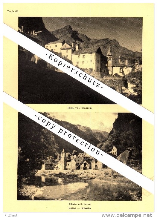 Photographien / Ansichten , 1936 , Russo , Ritorto , Brione Verzasca , Prospekt , Architektur , Fotos !!! - Brione Sopra Minusio