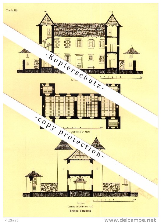 Photographien / Ansichten , 1936 , Brione Verzasca , Prospekt , Architektur , Fotos !!! - Brione Sopra Minusio