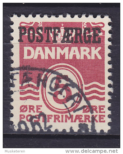 Denmark Postfähre Paket Marke 1942 Mi. 25 I    5 Ø Wellenlinien Waves Overprinted POSTFÆRGE Type I - Paquetes Postales