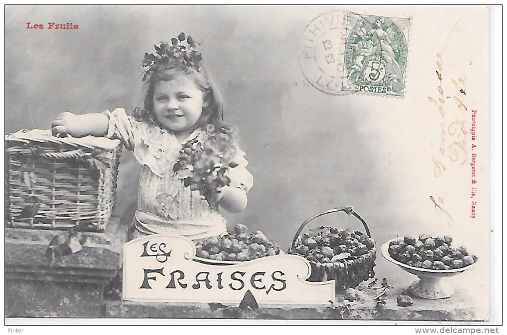 LES FRUITS - LES FRAISES - Enfant  - Editeur BERGERET - Autres & Non Classés