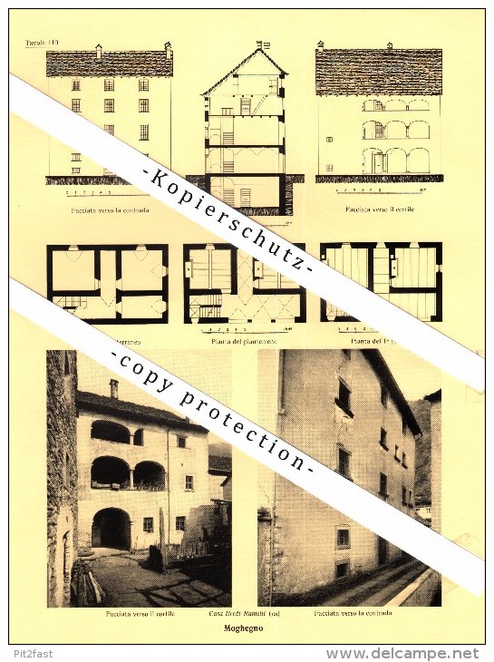 Photographien / Ansichten , 1936 , Moghegno , Maggia , Prospekt , Architektur , Fotos !!! - Maggia