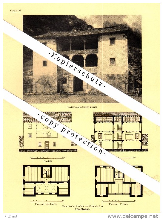 Photographien / Ansichten , 1936 , Comologno , Onsernone , Prospekt , Architektur , Fotos !!! - Onsernone