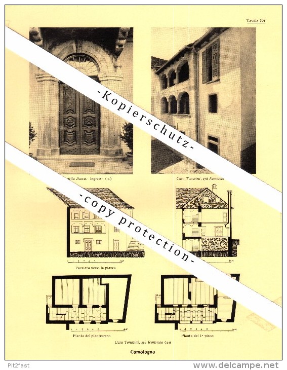 Photographien / Ansichten , 1936 , Comologno , Onsernone , Prospekt , Architektur , Fotos !!! - Onsernone