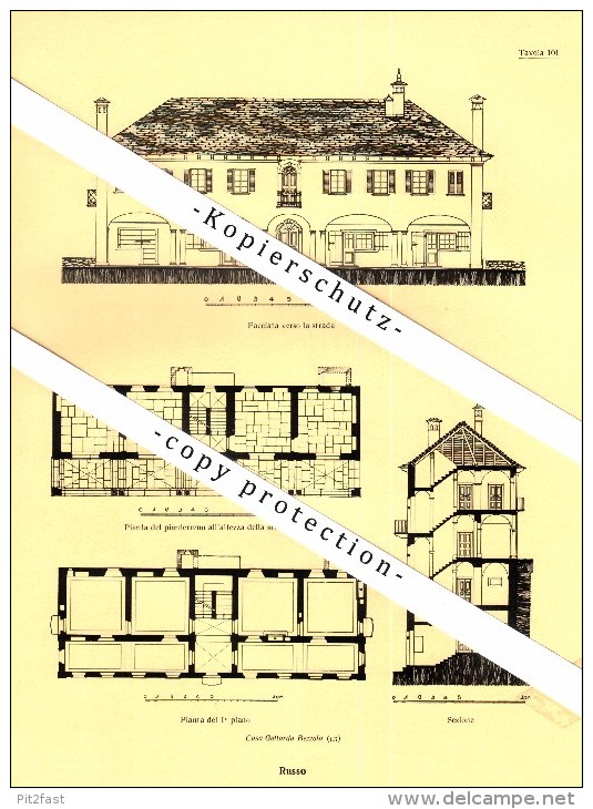 Photographien / Ansichten , 1936 , Russo , Onsernone , Prospekt , Architektur , Fotos !!! - Onsernone