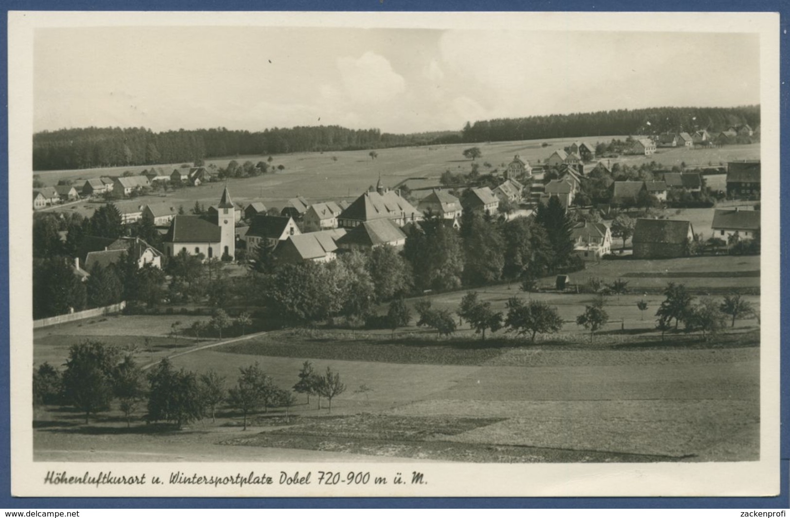 Höhenluftkurort Dobel Schwarzwald Foto, Gelaufen 1951 (AK876) - Bad Herrenalb