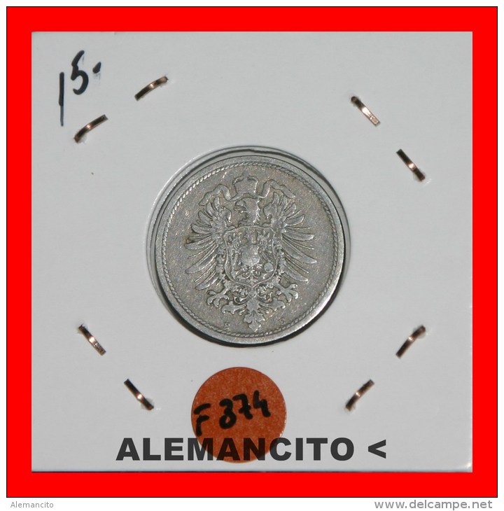 ALEMANIA -  IMPERIO  DEUTSCHES REICH  AÑO  1889-E - 10 Pfennig