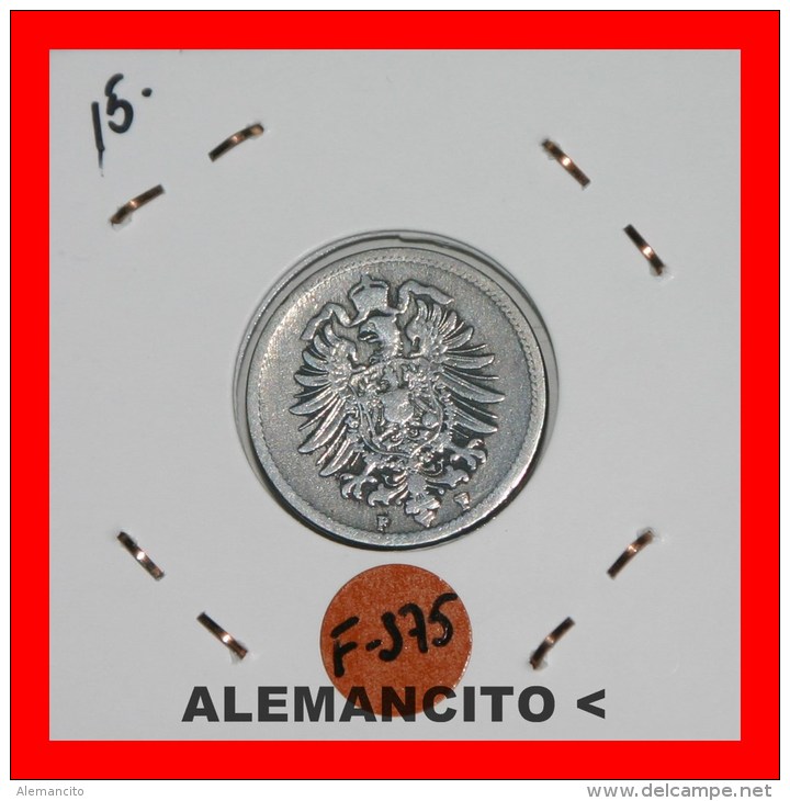 ALEMANIA -  IMPERIO  DEUTSCHES REICH  AÑO  1889-F - 10 Pfennig