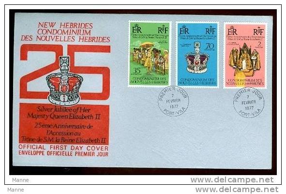 -New Hebrides-French-1977- "Royal Jubilee" (O) - Other & Unclassified