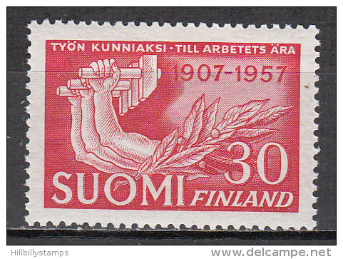 Finland    Scott No   348      Mnh       Year  1957 - Ungebraucht