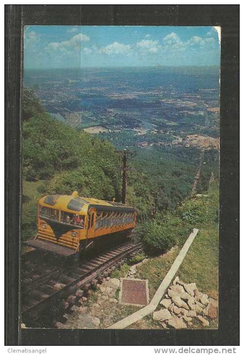 285 * VIEW OF THE INCLINE FROM THE STATION * AT THE TOP OF LOOKOUT MOUNTAIN * CHATTANOOGA * TENNESSEE * BERGBAHN  * *!! - Chattanooga