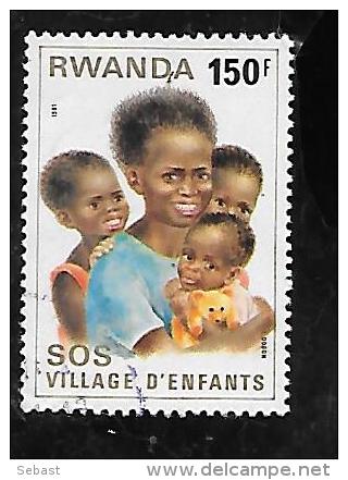 TIMBRE OBLITERE DU RUANDA DE 1981 N° MICHEL 1110 - Oblitérés