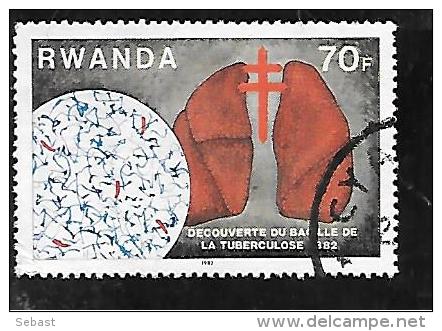 TIMBRE OBLITERE DU RUANDA DE 1982 N° MICHEL 1189 - Usados