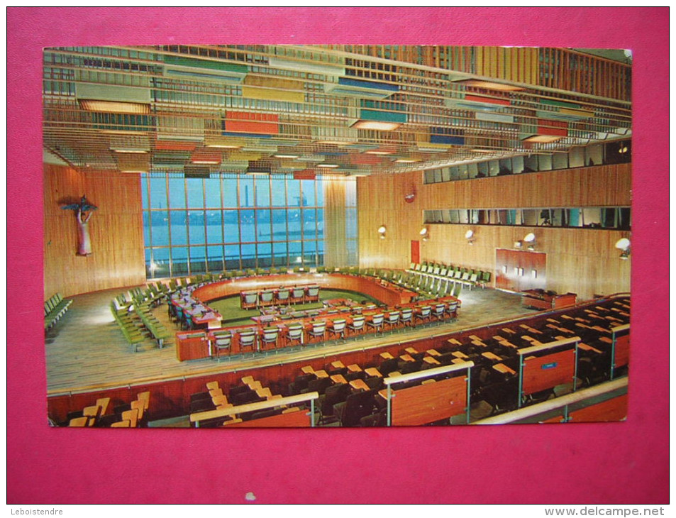 CPSM  ETATS UNIS  UNITED NATIONS / NATIONS UNIES  TRUSTEESHIP COUNCIL CHAMBER        NON VOYAGEE - Other Monuments & Buildings