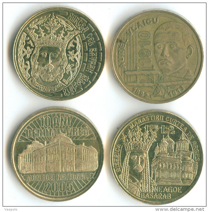 50 BANI COMMEMORATIVE ROMANIA 2010,2011,2012,2015 VERY RARE ALL 4 - Romania