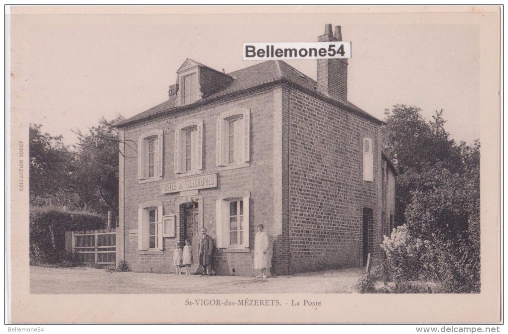 Cpa 14- SAINT-VIGOR-des-MEZERETS --La Poste (non Circulé) - Sonstige & Ohne Zuordnung