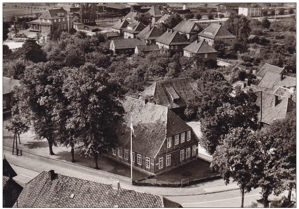 Ak Bleckede, Lüneburg, Luftaufnahme - Buesum