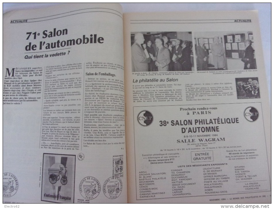 Le Monde Des Philatélistes N°380, 1984, Orchhidée, Zeppelin, Corneille - Français (àpd. 1941)