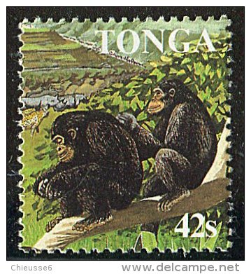 (cl. 4 - P.21) Tonga ** N° 663 (ref. Michel Au Dos)  Chimpanzés - - Tonga (1970-...)