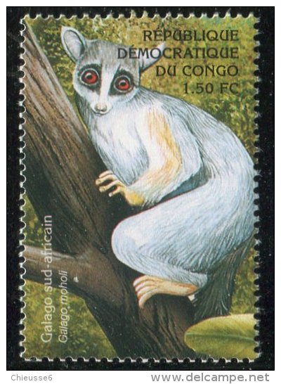 (cl. 4 - P.31) Congo ** N° 1522BM (ref. Michel Au Dos)  Primate : Le Galago - - Ongebruikt
