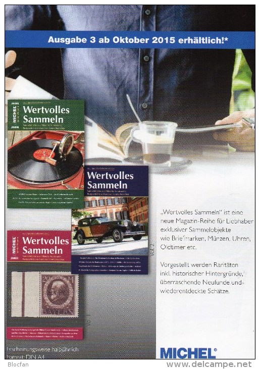 Magazin Neu Heft Wertvolles Sammeln MICHEL 3/2015 New 15€ With Luxus Informationen Of The World Special Magacine Germany - Supplies And Equipment