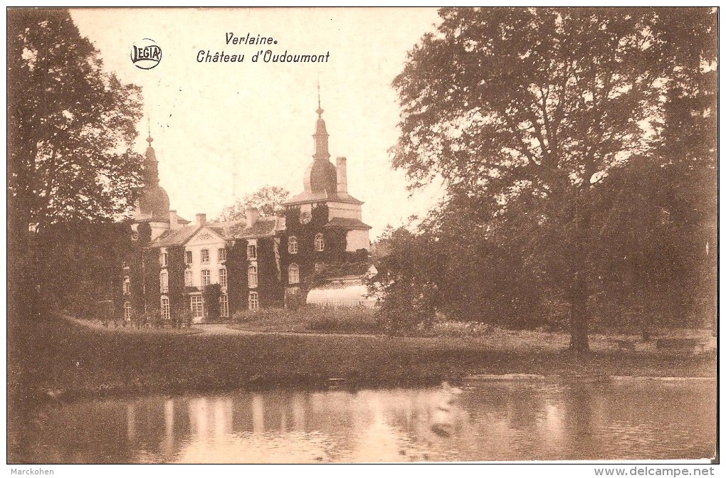 VERLAINE (4537) : Le Château D´Oudoumont, Vu Du Parc. CPSM. - Verlaine