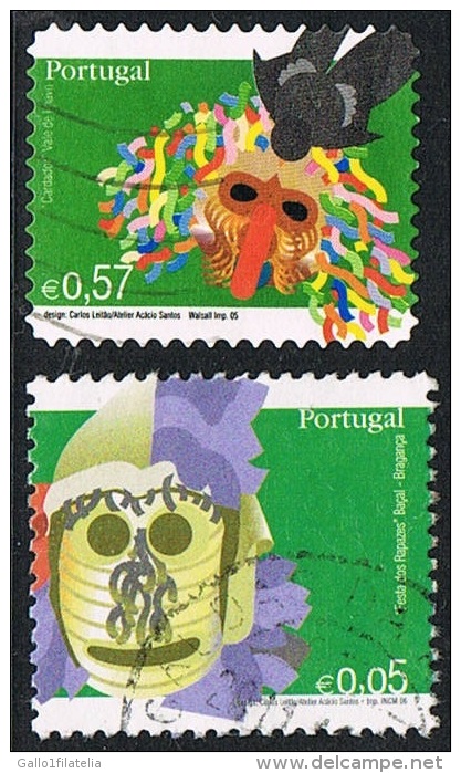 2005/06 - PORTOGALLO / PORTUGAL - MASCHERE DELLA TRADIZIONE. USATO - Oblitérés