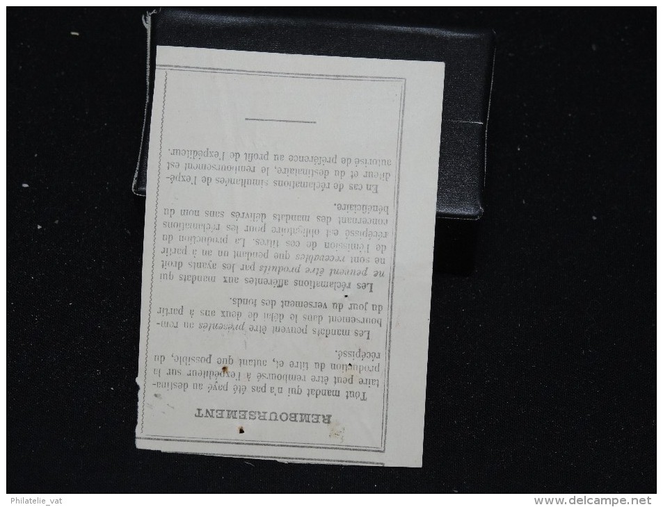 FRANCE - 8 cachets manuels sur récipissé de Mandats et lettres chargées - Période 1923/1950 - Lot P12009