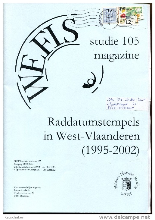 BELGIE WEFIS STUDIE RADDATUMSTEMPELS IN WEST VLAANDEREN - Autres & Non Classés