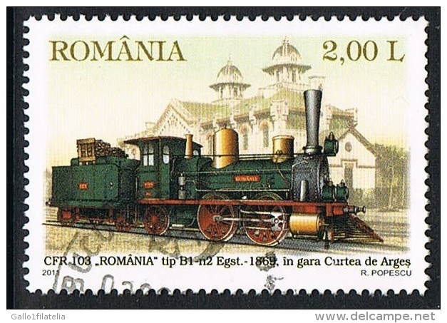 2011 - ROMANIA - TRENO. USATO - Used Stamps