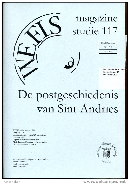 BELGIE WEFIS STUDIE 117 DE POSTGESCHIEDENIS VAN SINT ANDRIES - Autres & Non Classés