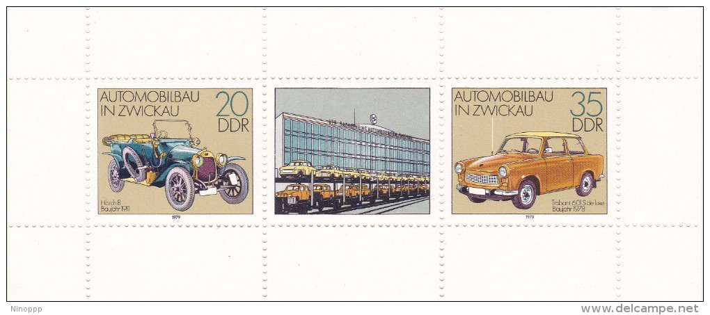 Germany DDR 1979 Automobiles Miniature Sheet MNH - Other & Unclassified