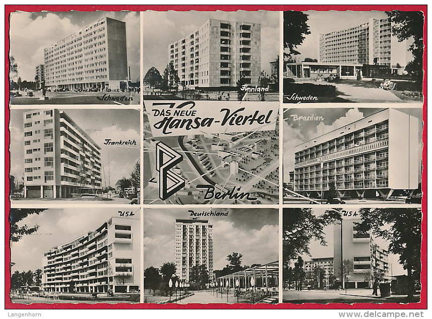 Foto-AK BERLIN ´Das Neue Hansa-Viertel´ ~ 1958 - Mitte