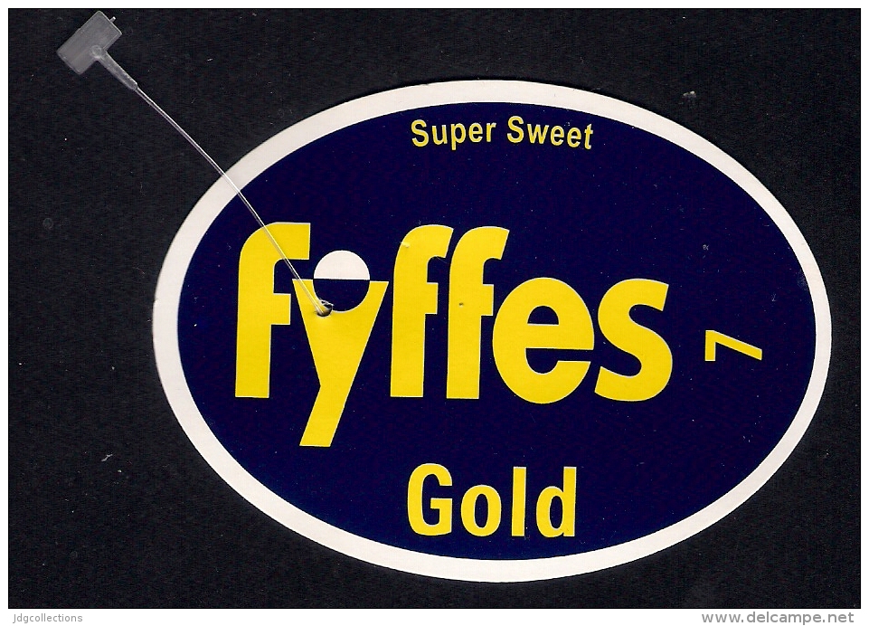 # PINEAPPLE FYFFES GOLD COSTA RICA Calibre 7 Fruit Tag Balise Etiqueta Anhanger Ananas Pina - Fruits & Vegetables