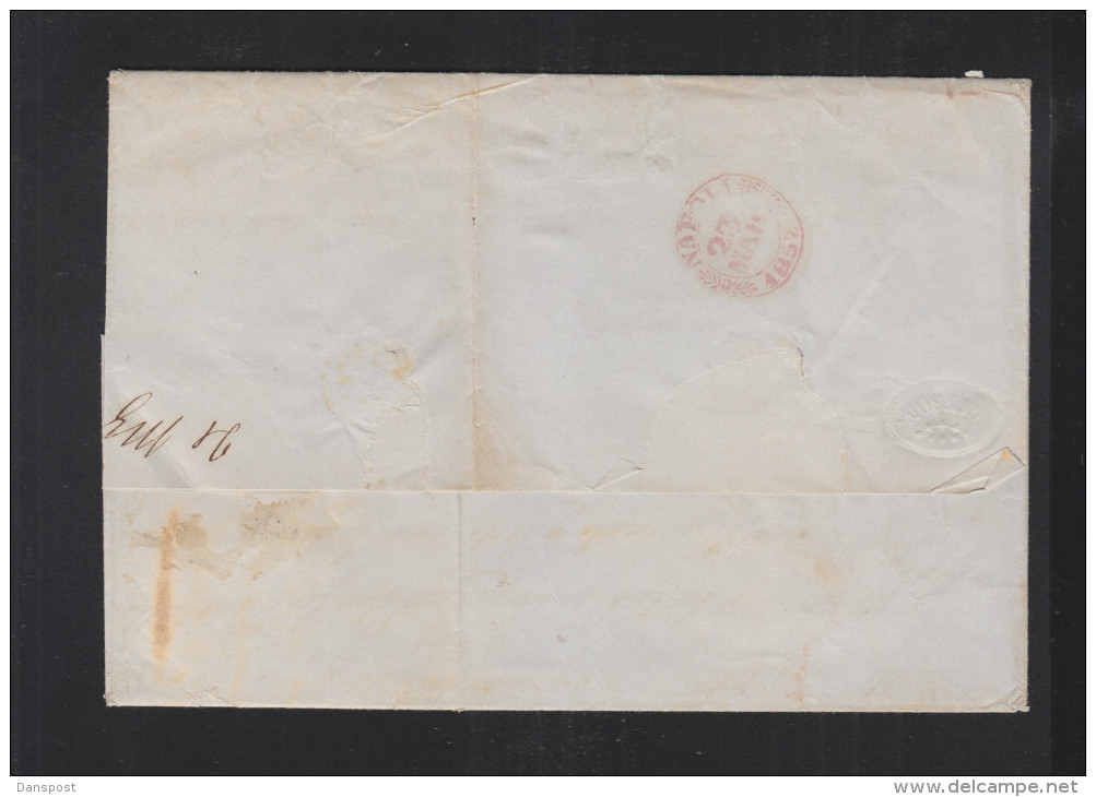 Lettera 1857 Giovinazzo Per Napoli - Lombardo-Venetien